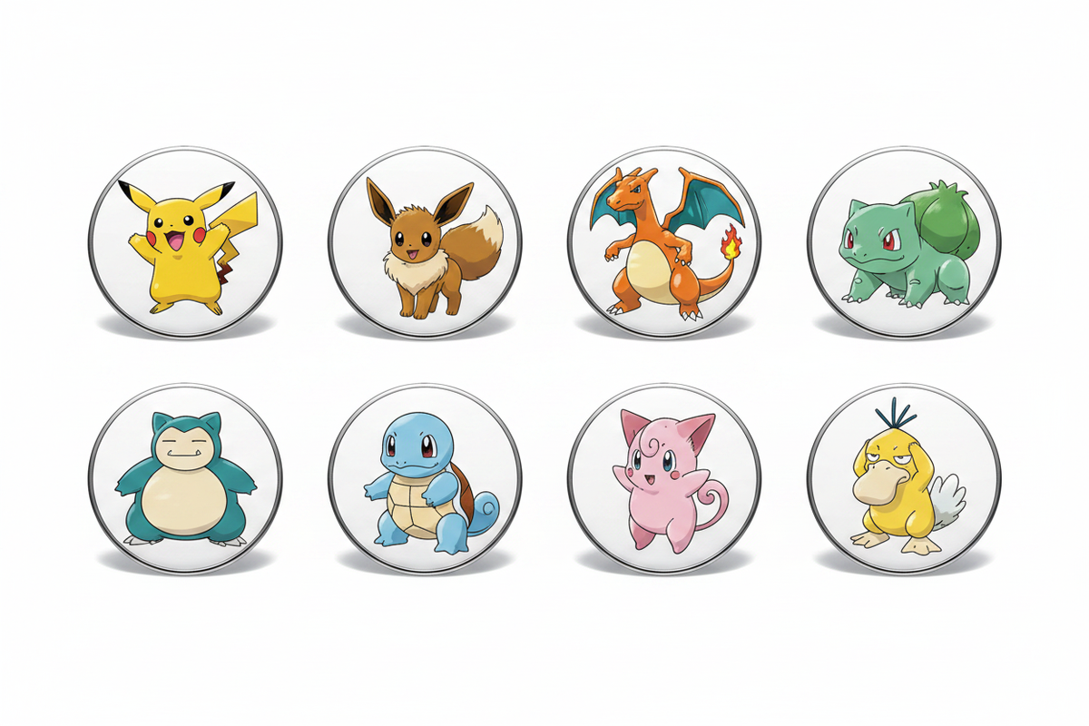 buttons and pins