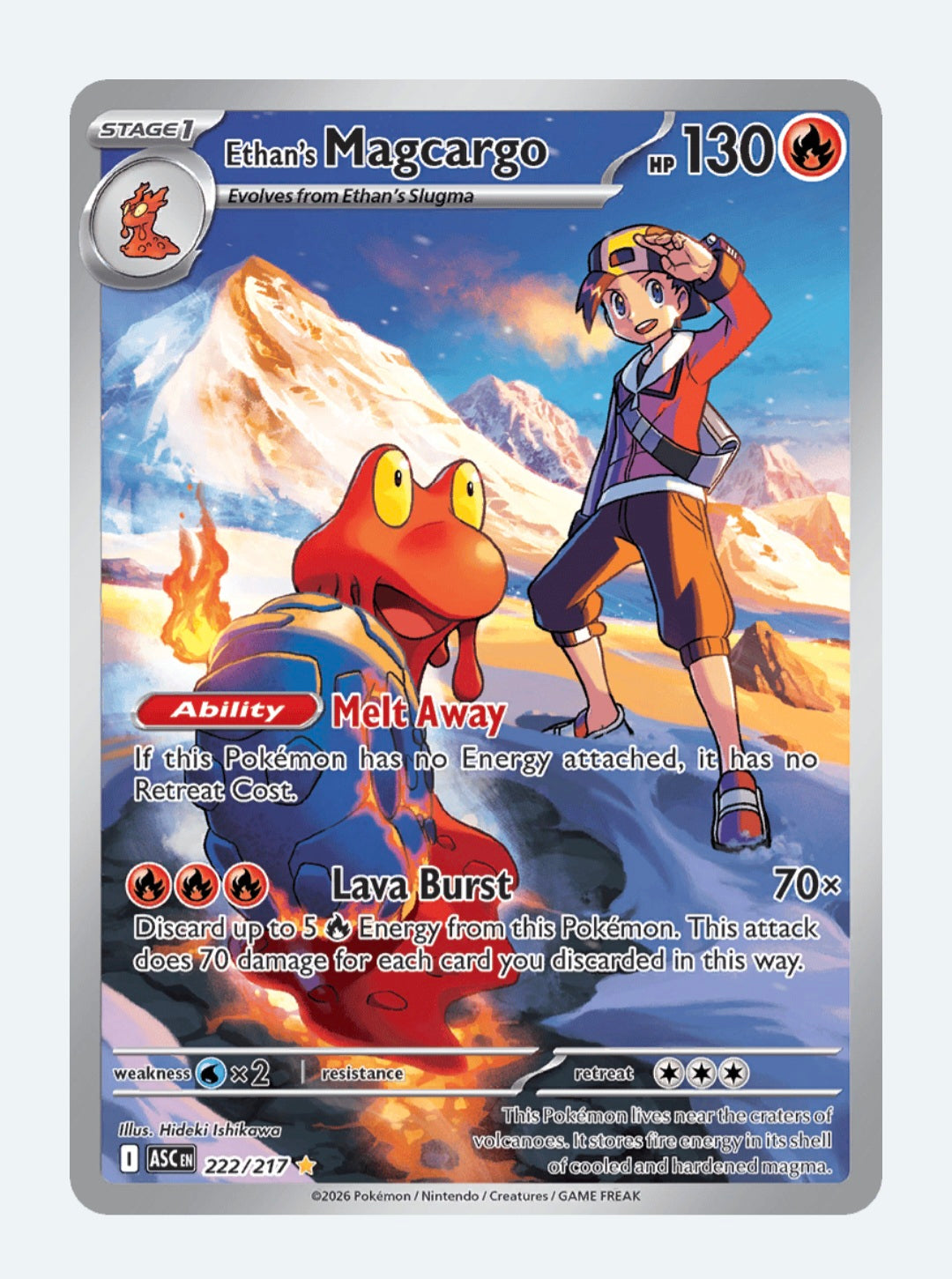 Ethan's Magcargo Mega Evolution: Ascended Heroes 222/217 (Secret Rare)
